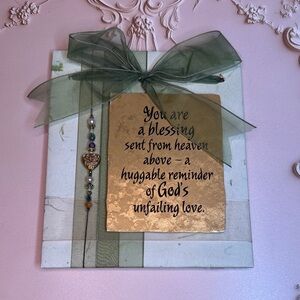 Dexsa "You are a Blessing Sent From Heaven Above" Plaque Hang or Stand